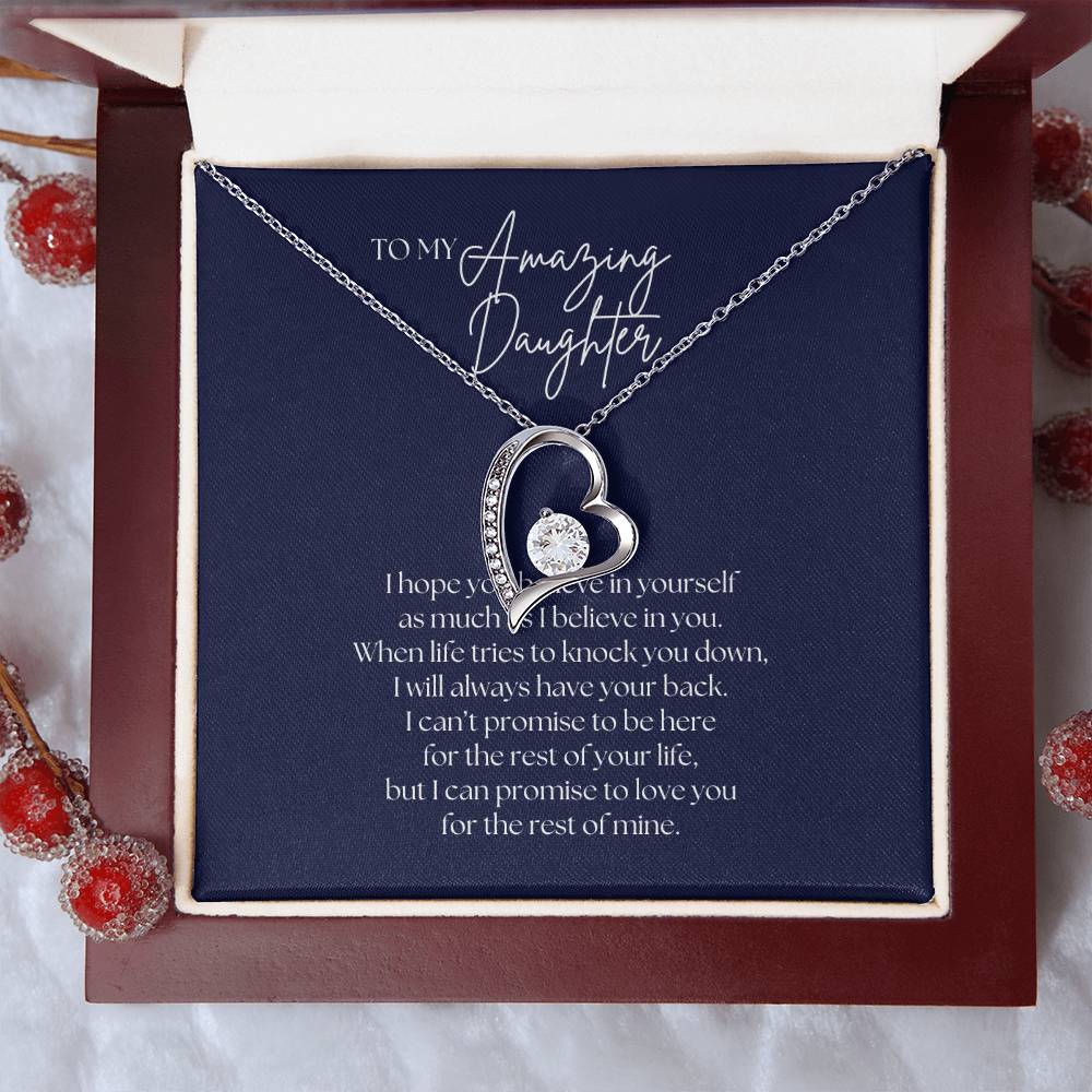 To My Amazing Daughter - Forever Love Necklace