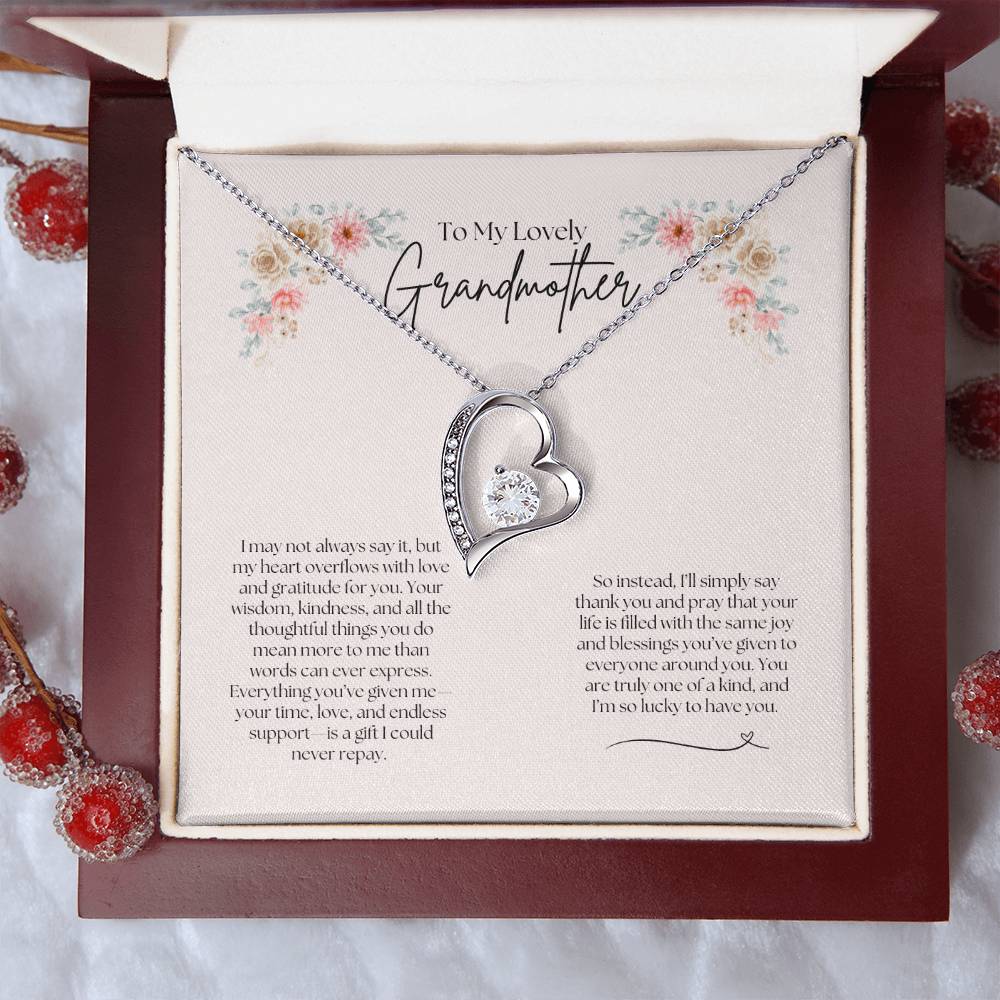 To My Lovely Grandmother - Forever Love Necklace