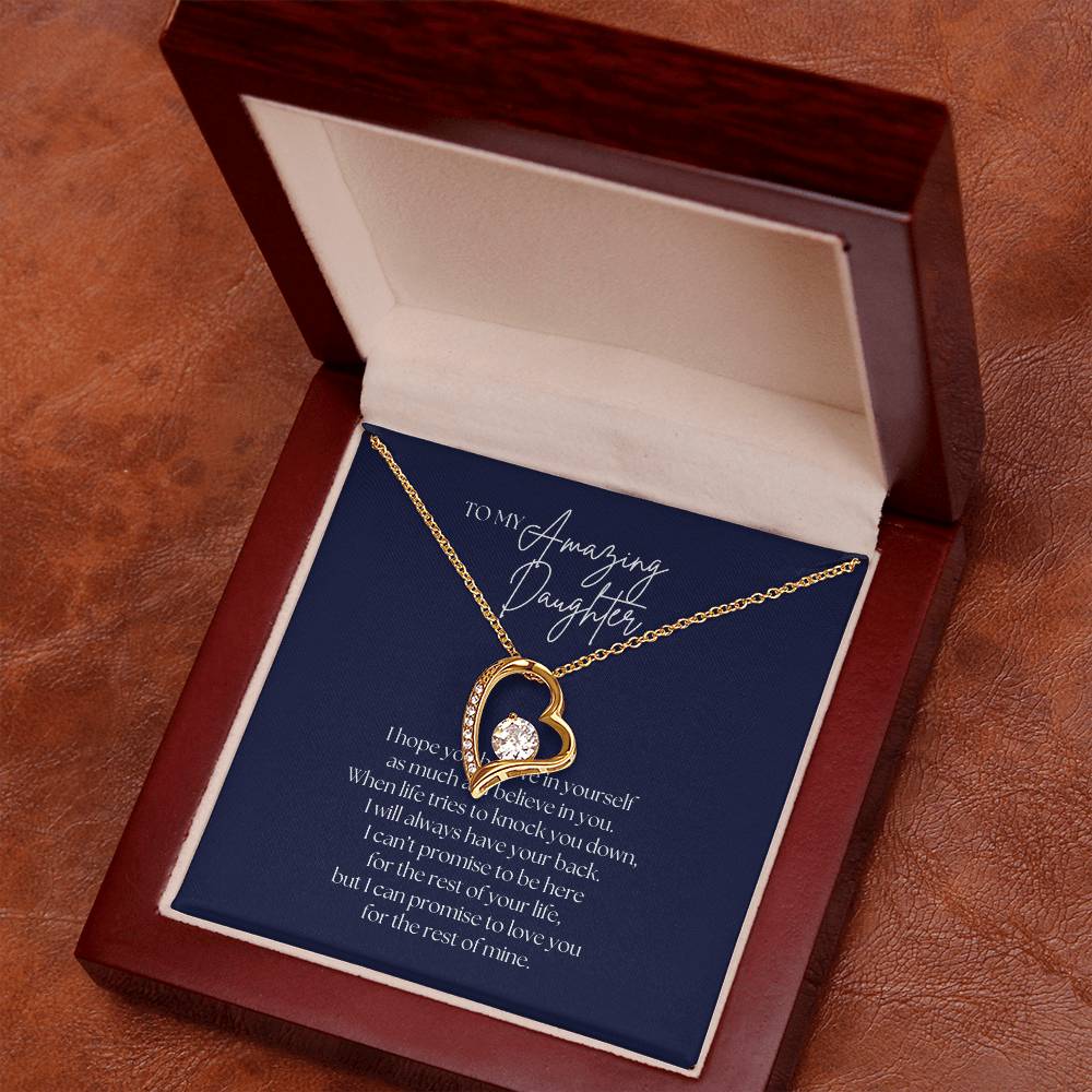 To My Amazing Daughter - Forever Love Necklace