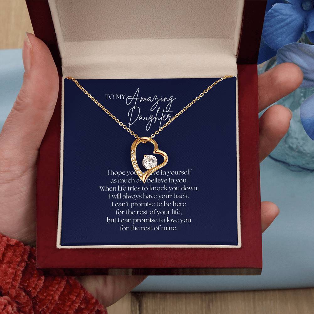 To My Amazing Daughter - Forever Love Necklace