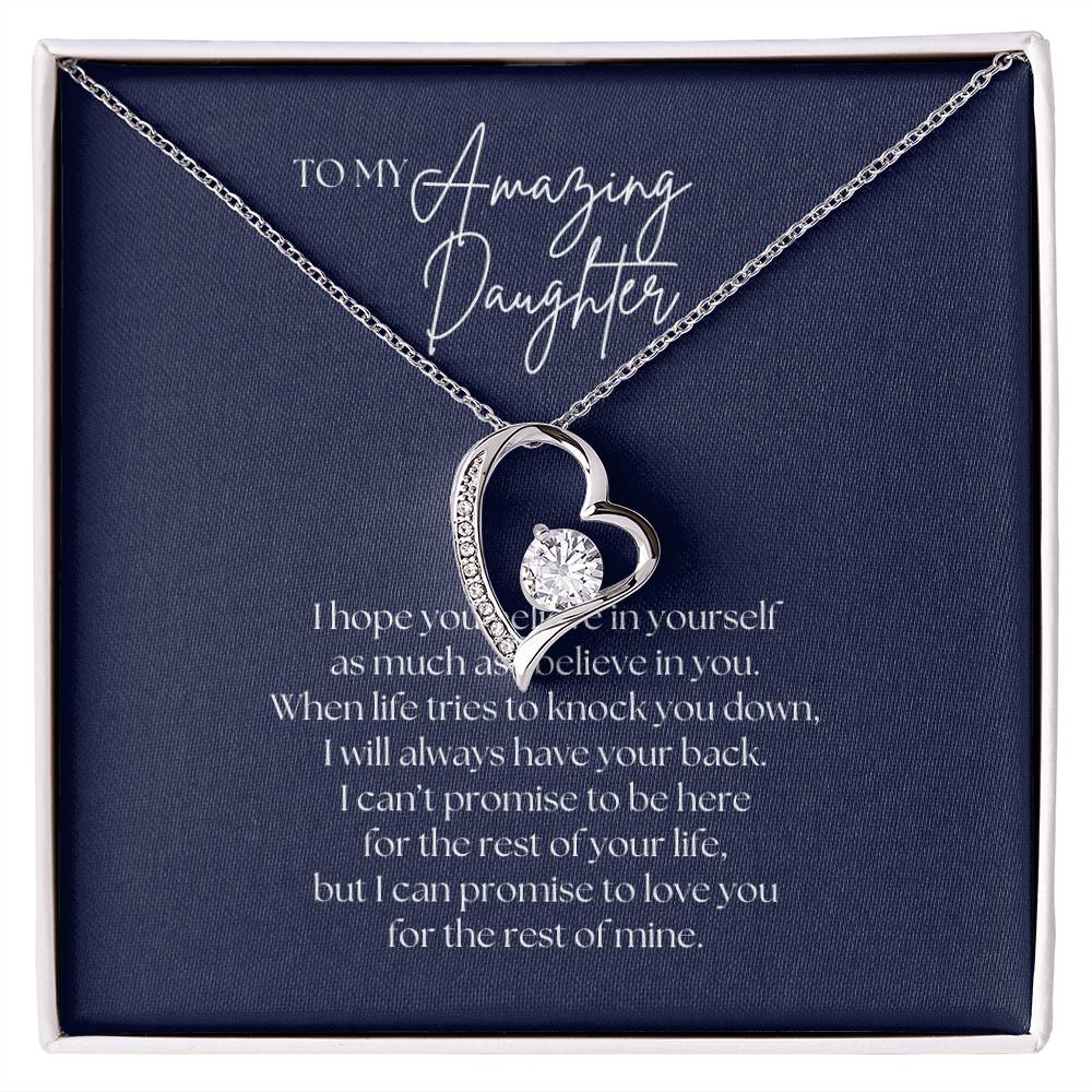 To My Amazing Daughter - Forever Love Necklace