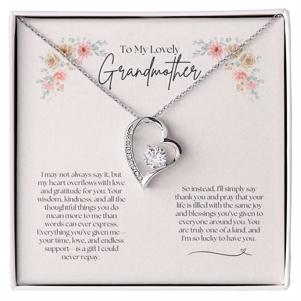 To My Lovely Grandmother - Forever Love Necklace