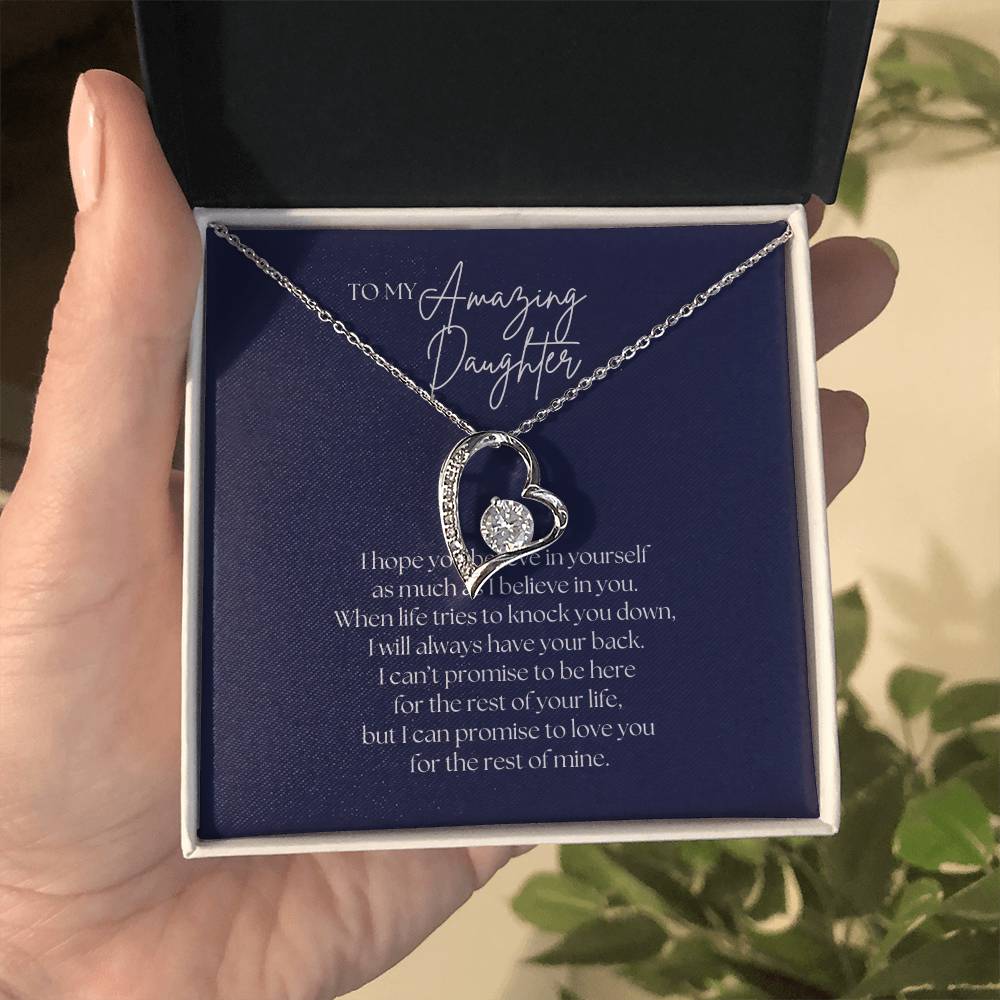 To My Amazing Daughter - Forever Love Necklace