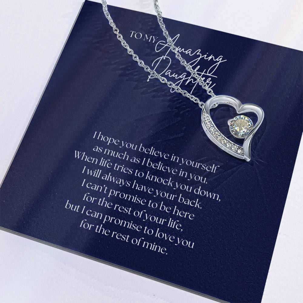 To My Amazing Daughter - Forever Love Necklace