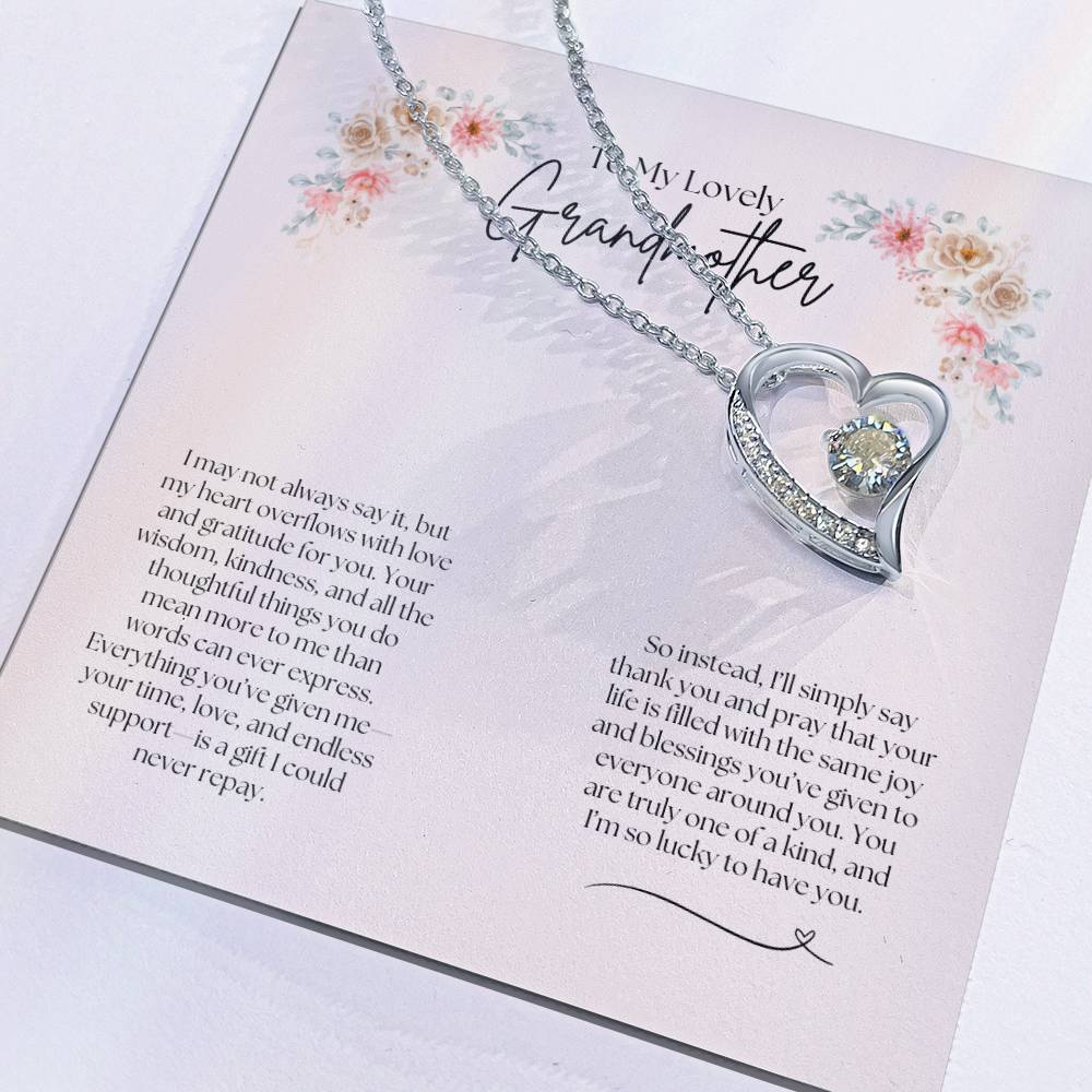 To My Lovely Grandmother - Forever Love Necklace