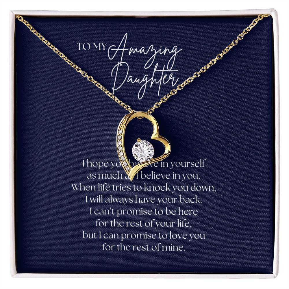 To My Amazing Daughter - Forever Love Necklace