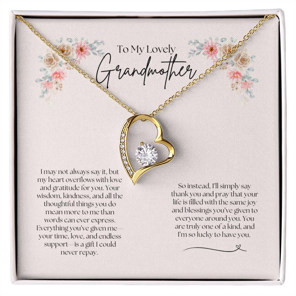 To My Lovely Grandmother - Forever Love Necklace