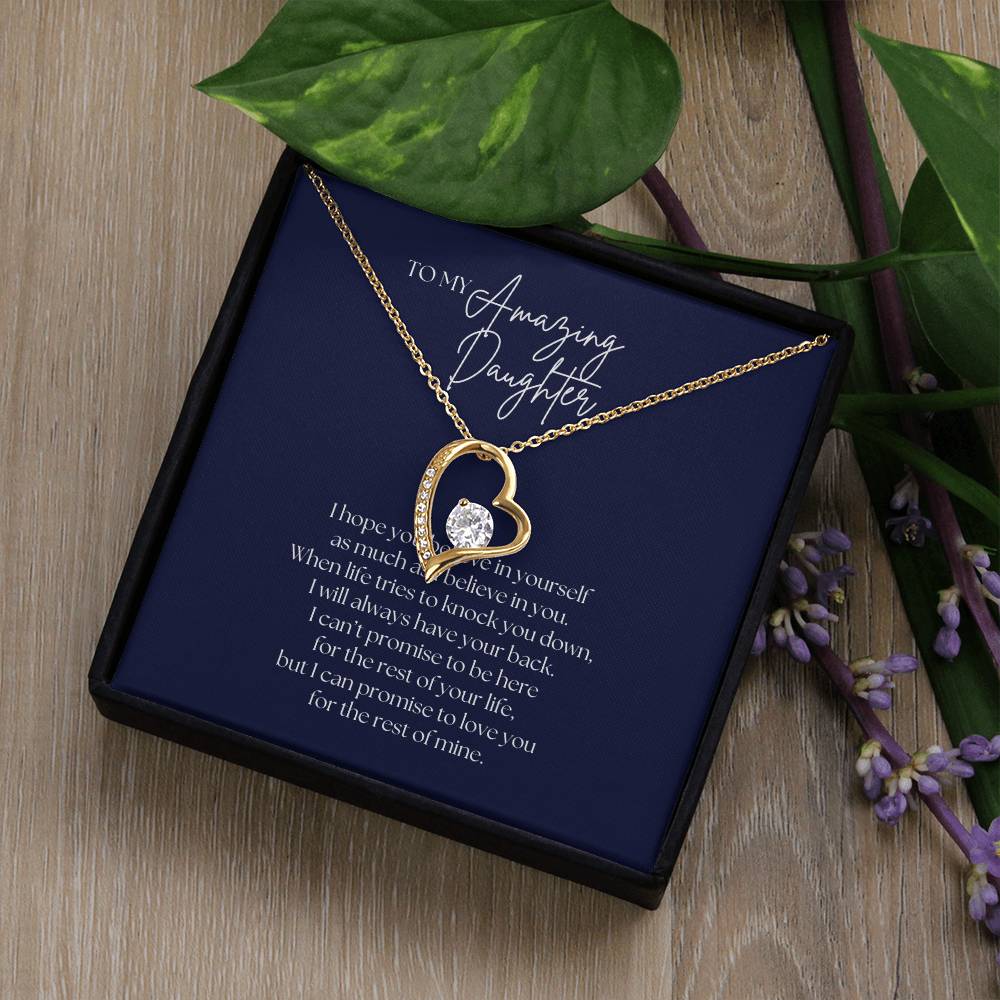 To My Amazing Daughter - Forever Love Necklace