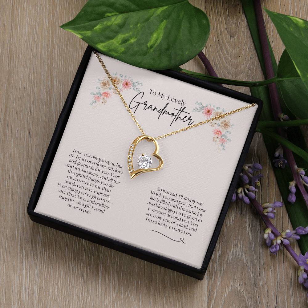 To My Lovely Grandmother - Forever Love Necklace