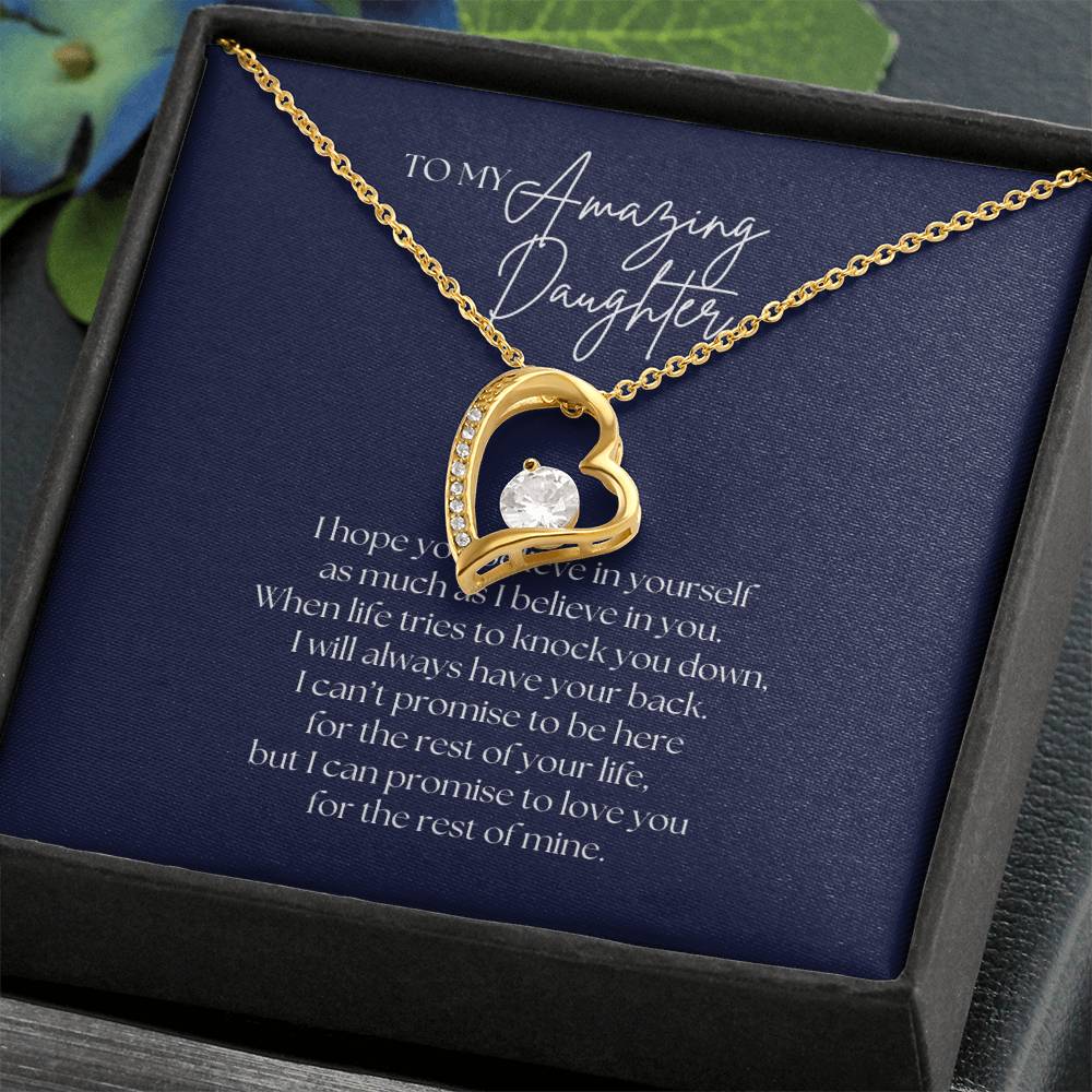 To My Amazing Daughter - Forever Love Necklace