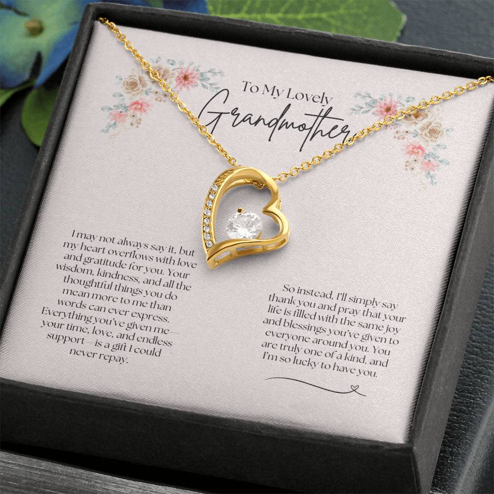 To My Lovely Grandmother - Forever Love Necklace